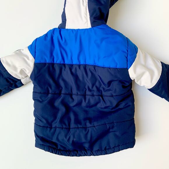 Rothschild Toddler boys Blue Green Navy Puffy Jacket 24M 2T - Picture 4 of 14